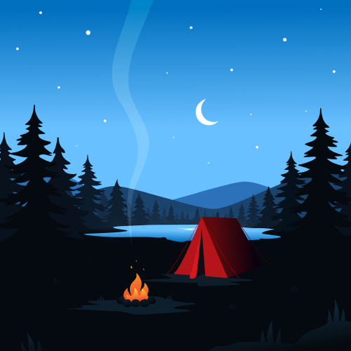 Illustration Campeur